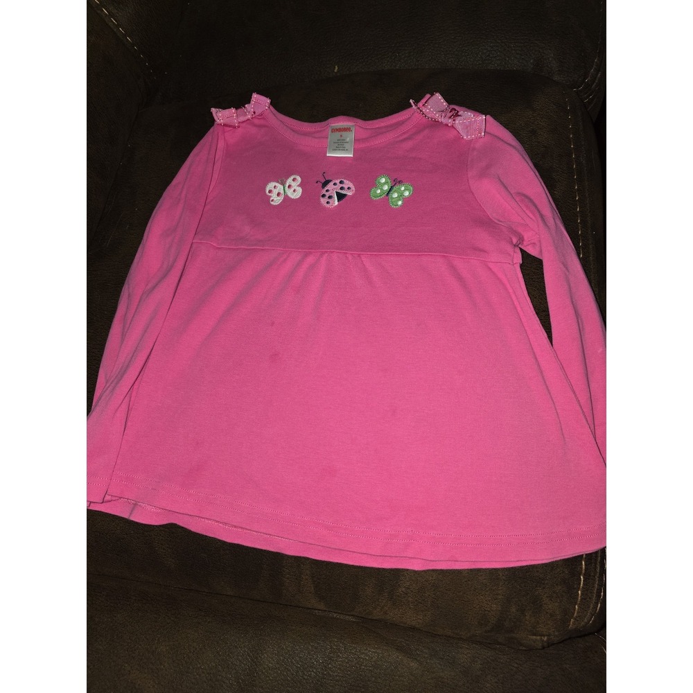 Gymboree garden friends ladybug butterfly top size 5 long sleeve